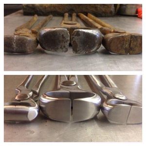 Rafter V Farrier Tool Rebuilds before and after